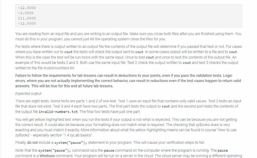 program Proper formatting of your code (follow the guidelines in the Gaddis