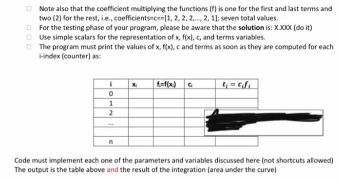 use of the Trapezoidal rule' which can be expressed as: 1 =