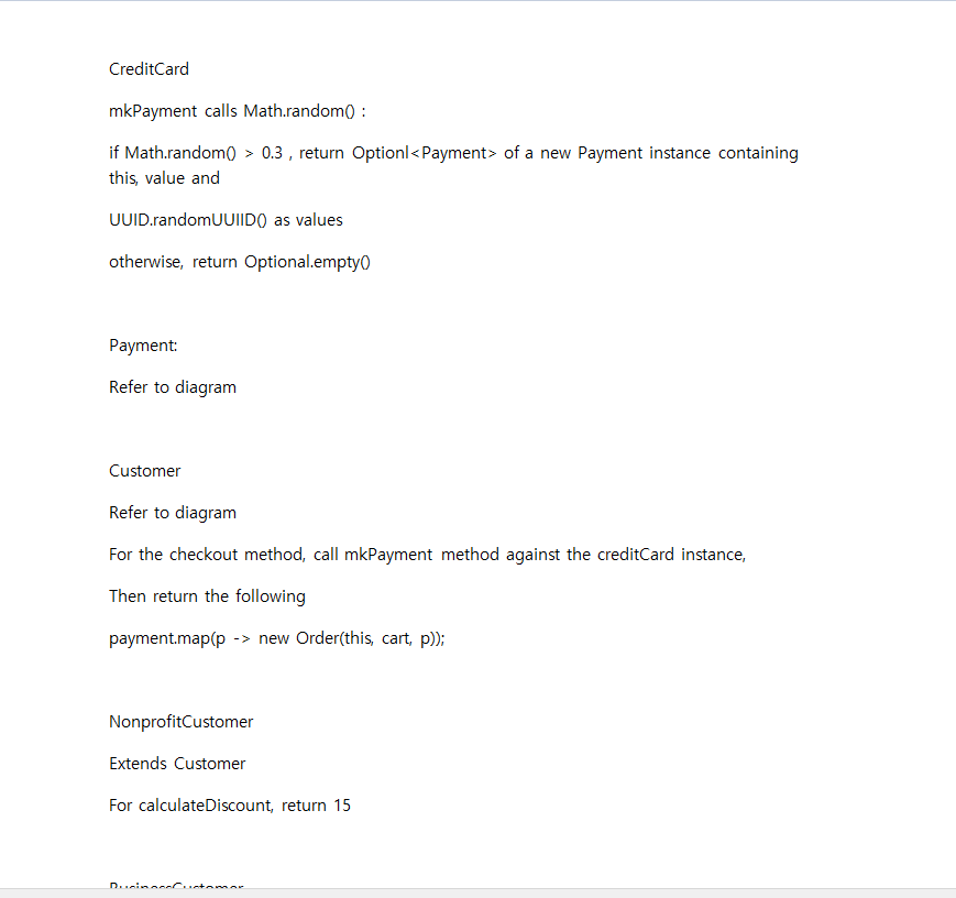 calculate Shipping Cost().int > NonprofitCustomer com.assignment2 Nonprofit Customer(Stringlong) calculateDiscount()int -cred card 0..1