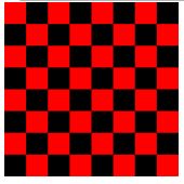  Write a program that draws a chess board as shown below.