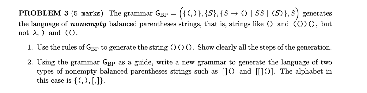BASED ON DISCRETE MATHS AND COMPUTER SCIENCE = PROBLEM 3 (5 marks)