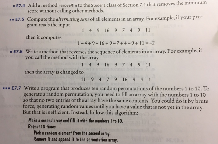  Need to write these in java code 7.4-7-7 please Add a
