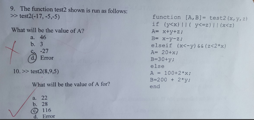 #9,#12,#13)~~~~~~~~Thanks! 11. The function ismatrix takes two input arguments xx and mm