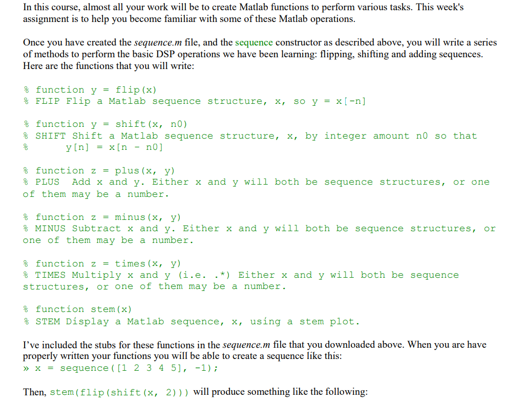 here is sequence.m classdef sequence properties data offset end methods function s