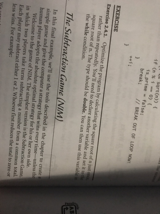 std: cout>n i 2 while( is- sqrt (n)){ if (n i- 0)
