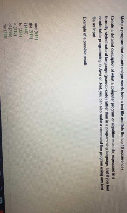  Make a program that counts unique words from a text file