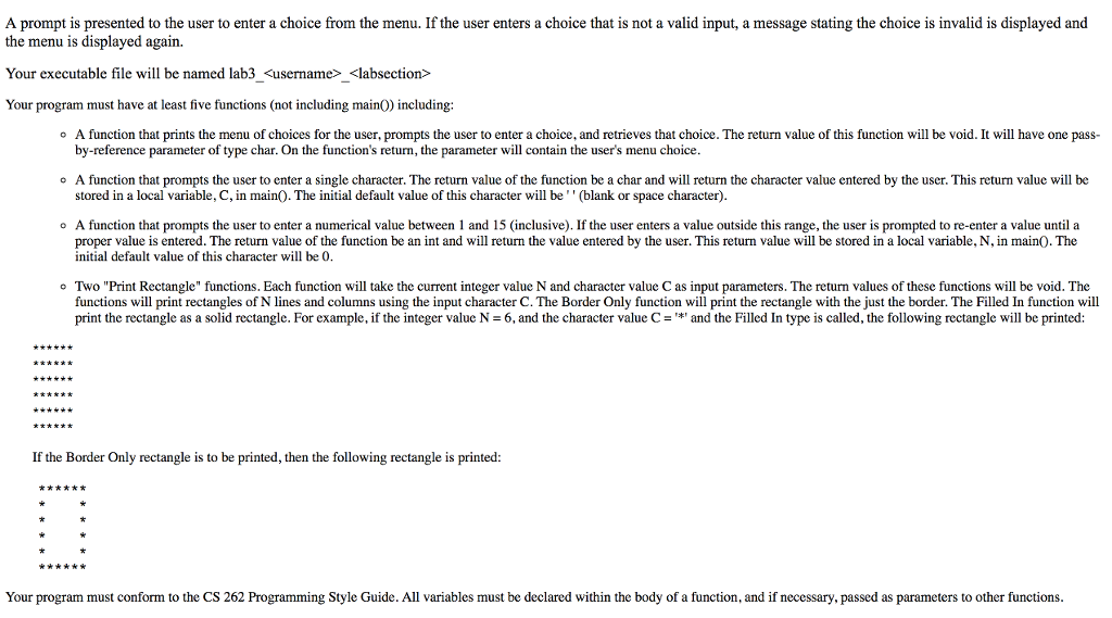 of the following control types: nested for) loops a while0 or a