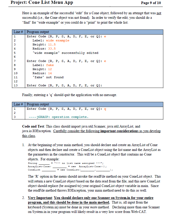 write a program this week that is composed of three classes: the