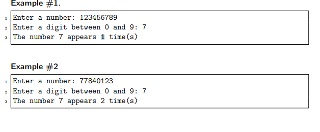1. Write a program that asks a user to enter an integer