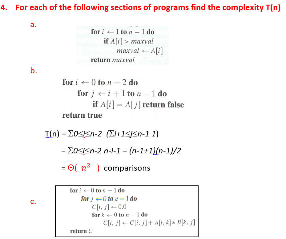 Approaches 2. Time efficiency of non-recursive (iterative) algorithms 3. Useful summation formulas