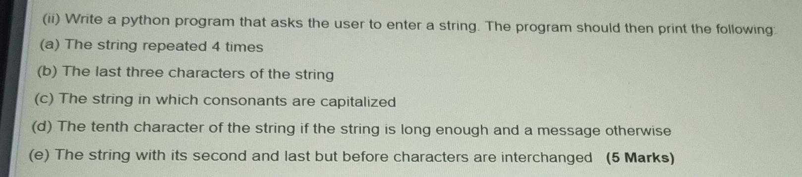  i Need python code i need with in 30 min (ii)