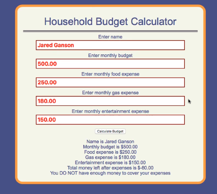 This javacode is not working I don't know what's wrong with it.