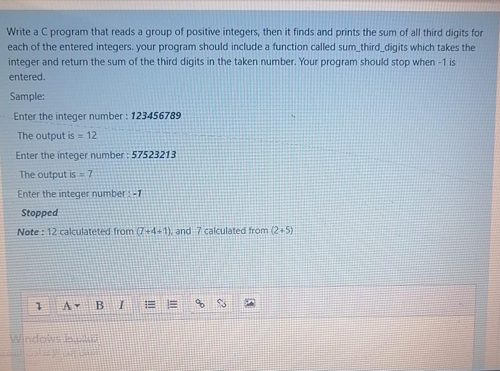  Plz in c language Write a C program that reads a