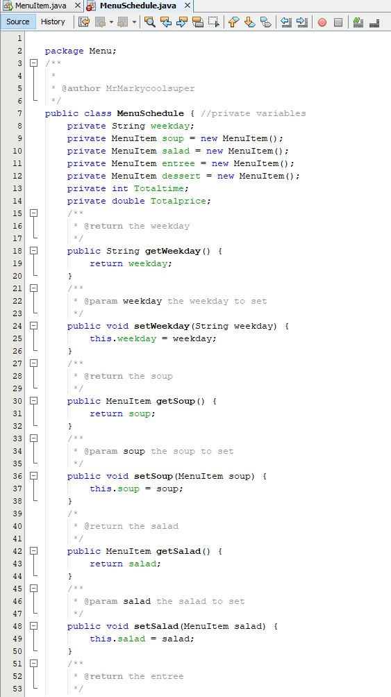 on the next page as your guide to building your classes -double