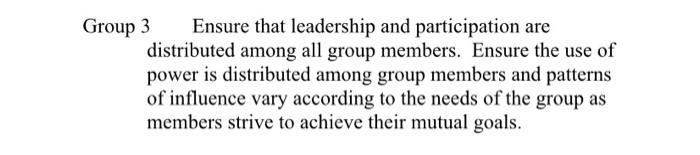 Johnson propose guidelines for creating effective groups. In the 12" edition, this