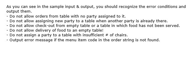 the following classes to complete this. Feel free to add more variables