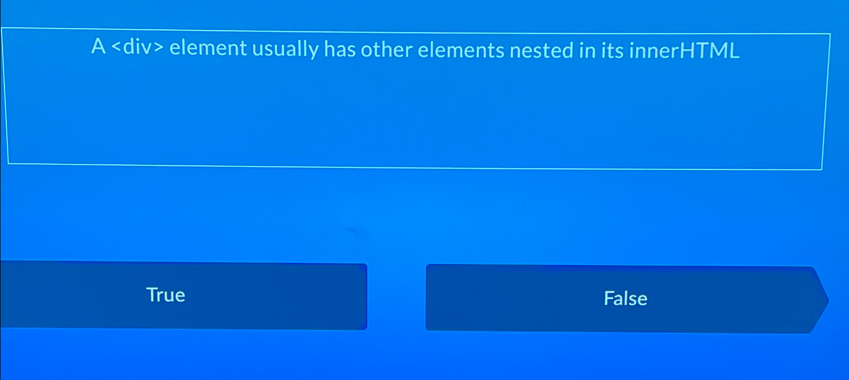 A div> element usually has other elements nested in its innerHTML