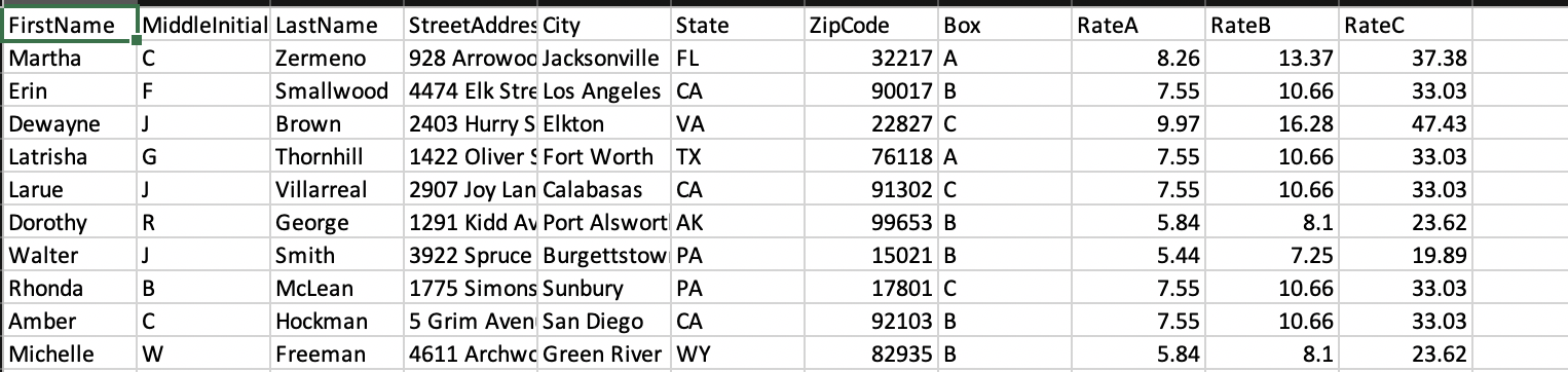 void printCustomerRecords(ArrayList records, String state) { /* INSERT YOUR CODE HERE */