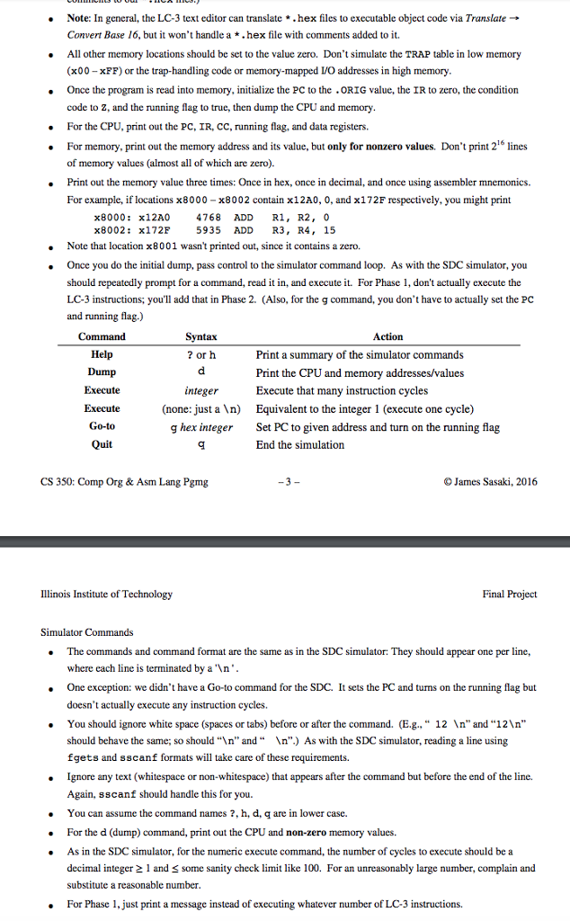 *.hex file as a command line parameter, load it into memory, initialize