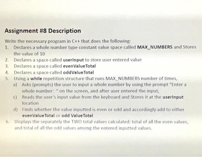 place your work in Dropbox folder, "W8- Dropbox Assignment". Make sure you