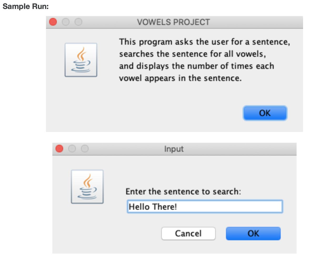to use the Swing.JOptionPane, not other GUI package, such as JavaFX. Make