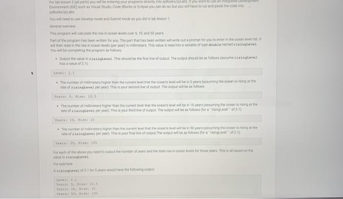  For blestones you will your programu Enrouchas vu Studio Code Bocks