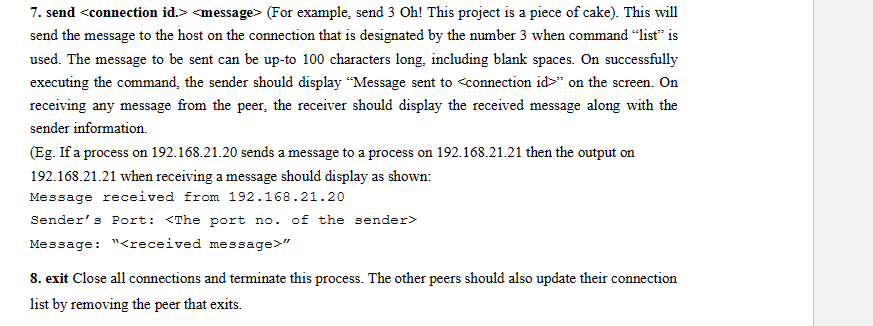 java.net.*; import java.util.*; public class Chat { private static final int PORT