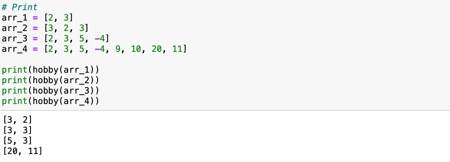 largest element in the array You may assume the array has at