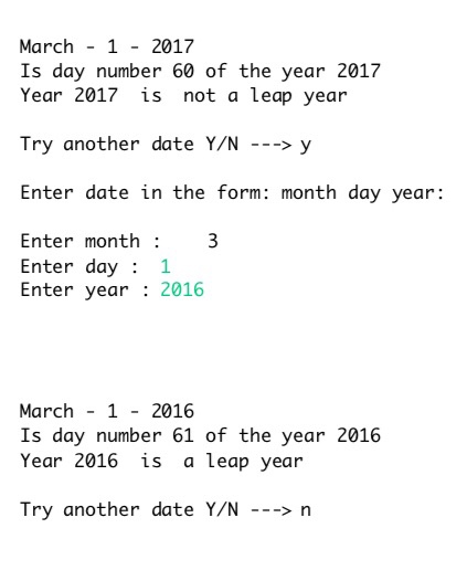 should check for a leap year. A year is leap if it