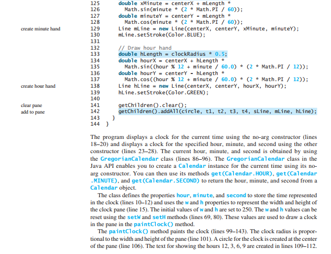 Write a program that displays a clock and sets the time with