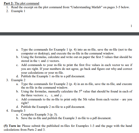 the MATLAB commands that we will be using this semester in the