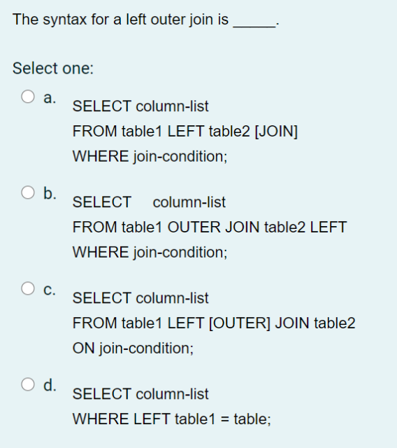 specified precision Select one: a. CEIL) b. FLOOR() O c. ABS() O