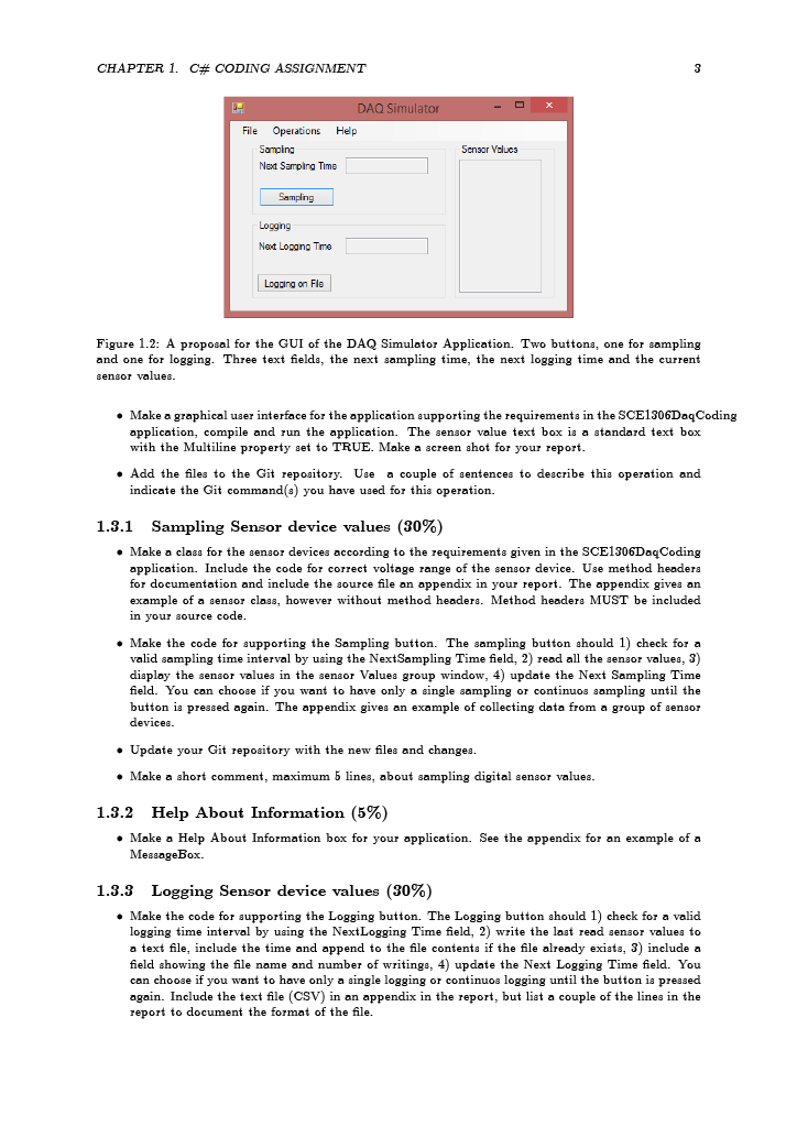 Figure 1.2: A proposal for the GUI of the DAQ Simulator