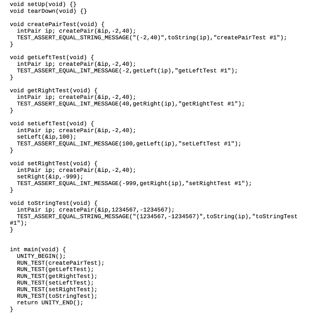 returns pair (1,r) in P int getLeft(intPair); // returns the left value