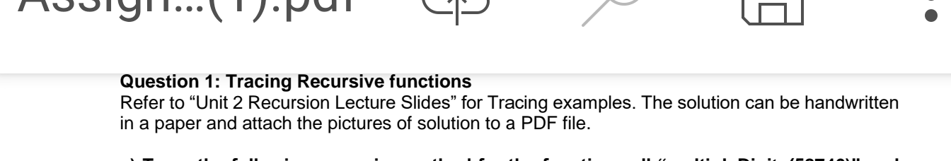  for problem 3, code in Java for problem 4, no coding