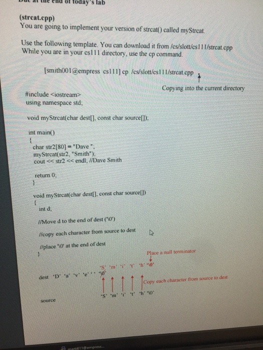  In c++ programming You are going to implement your version of