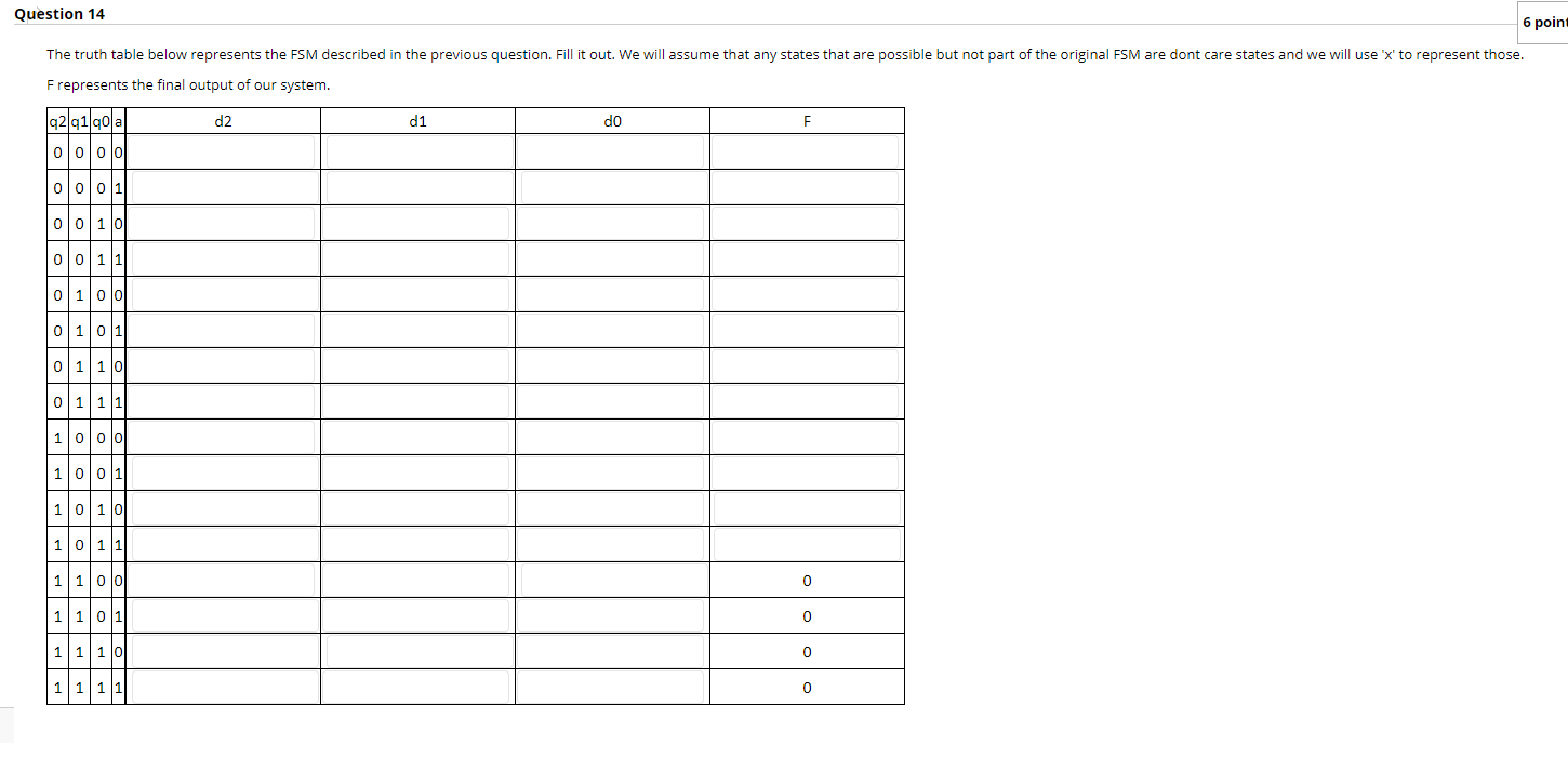 Need some help with a compsci problem - Question 14 6 point