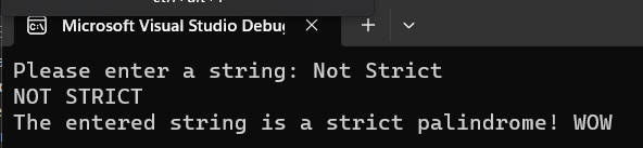 Language is C++ My code is supposed to read a string of
