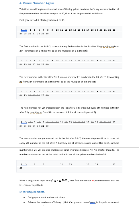 Finding Prime Numbers in C. So basically I need a C