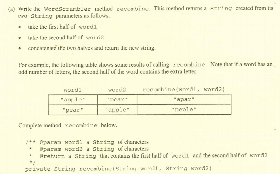 ARE TO BE WRITTEN IN JAVA. Notes: Assume that the classes listed