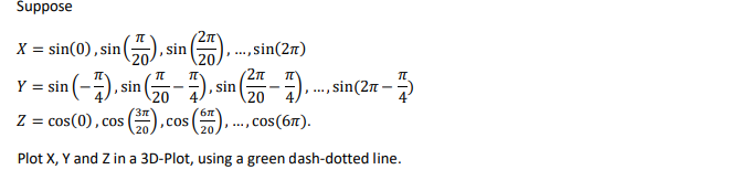  Please solve it using MATLAB. Suppose ) . ..., sin(21) 211