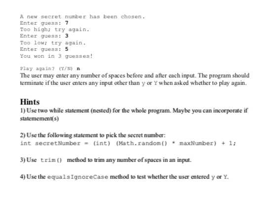 1) 2) 3) Write a program named Guess A Number that plays
