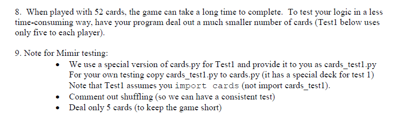 after the first card has been played from each hand a. b.