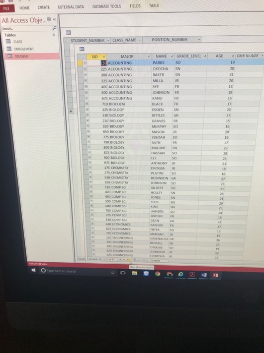 contains the table structures and data needed to satisfy the queries Create