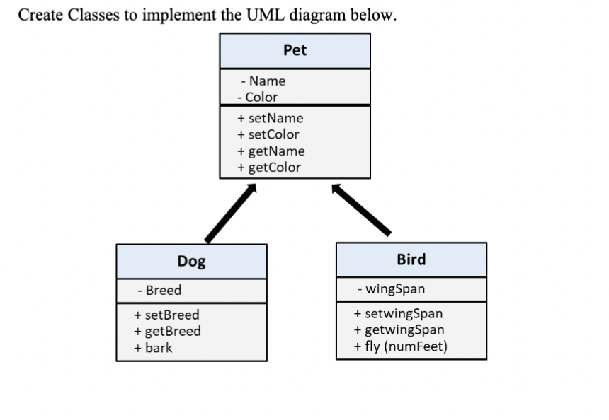 Each class must have its own .cpp and .h files. All