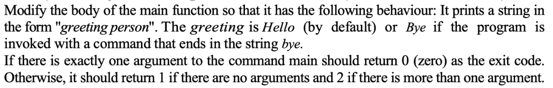 C Program ONLY: Also, when the file compiles, the executable is placed