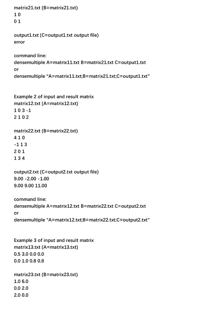 cases to test the program and take in mind any error the