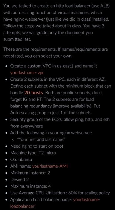 AWS server step by step please You are tasked to create an