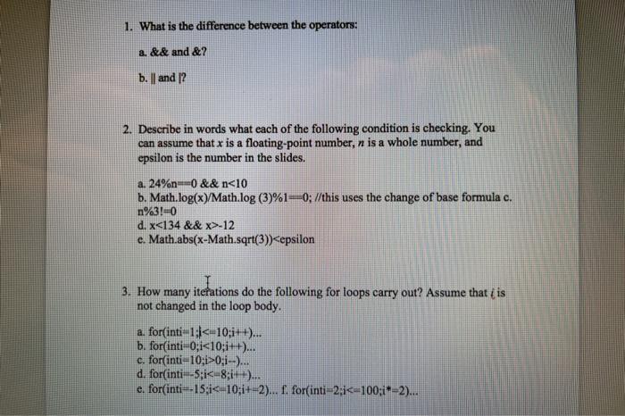 Please show ALL steps and explanations in Java for #1,2,3 1. What