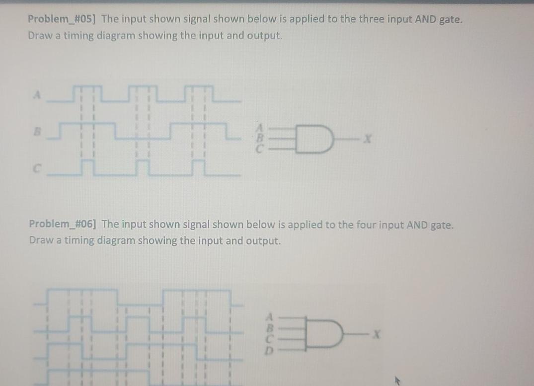  Problem_#05] The input shown signal shown below is applied to the